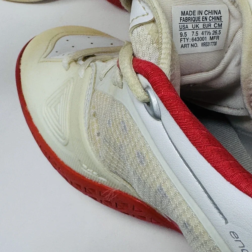 Wilson Tennis Shoes Men's Size 9.5 White Red Rush Pro Court Athletic Sneaker - Picture 8 of 10